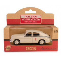 Fordonet PRL Warszawa M20 taxi sandfärgad | HandlaSmidigt.se