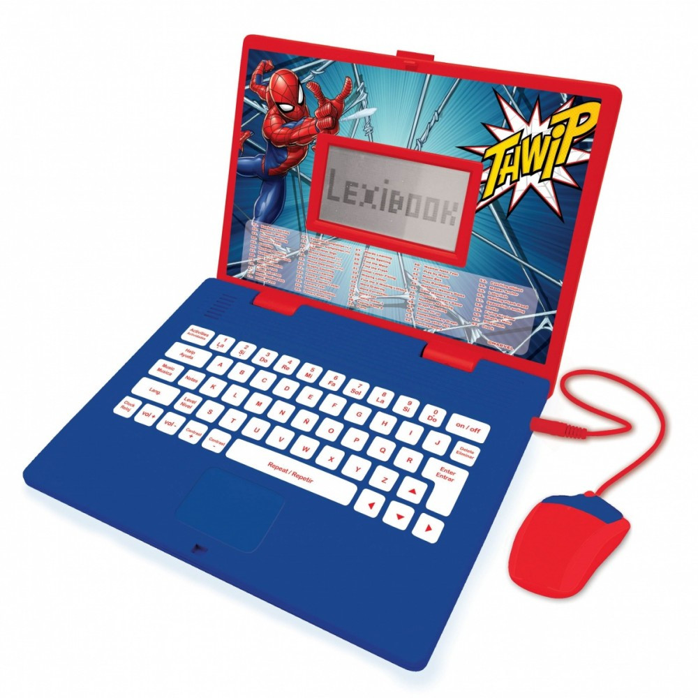 Bärbar Spider-Man-utbildningsdator tvåspråkig pl eng 124 aktiviteter Bärbar Spider-Man-utbildningsdator tvåspråkig pl eng 124 aktiviteter
