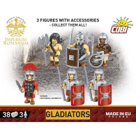 Klocki imperium romanum - gladiatorzy 3 figurki