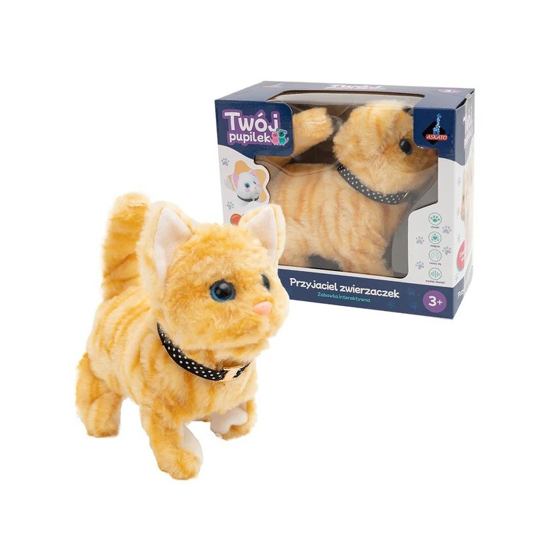 Interaktiv maskot din husdjur - brun kattunge