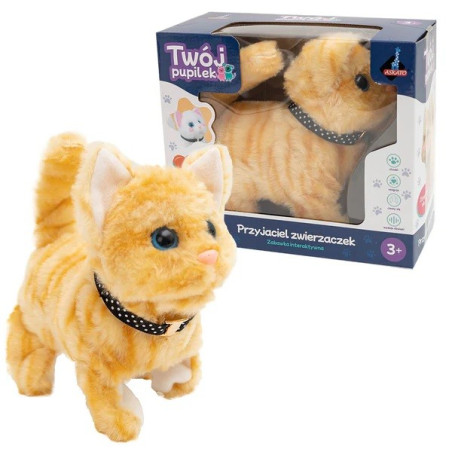 Interaktiv maskot din husdjur - brun kattunge | HandlaSmidigt.se