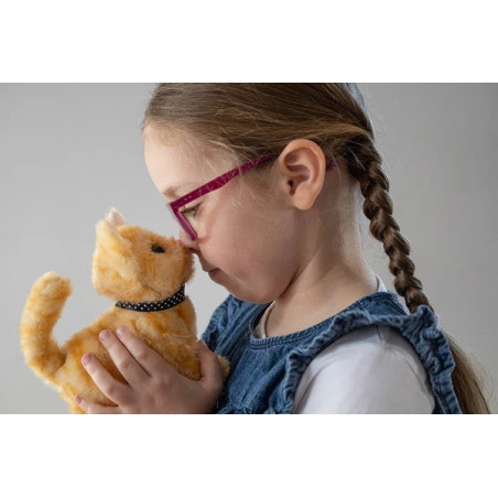 Interaktiv maskot din husdjur - brun kattunge