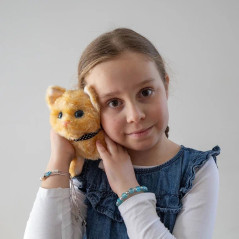 Interaktiv maskot din husdjur - brun kattunge | HandlaSmidigt.se