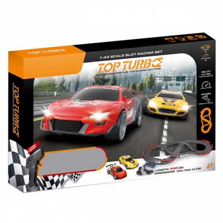 Racerbana, banans längd 440 cm.