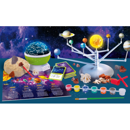 Vetenskapssatsen 'Jag är ett geni' i det stora rymdlaboratoriet.