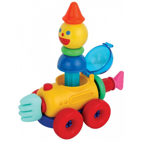 Magnetiska byggklossar Stick-O min första uppsättning med hjul 9 delar.