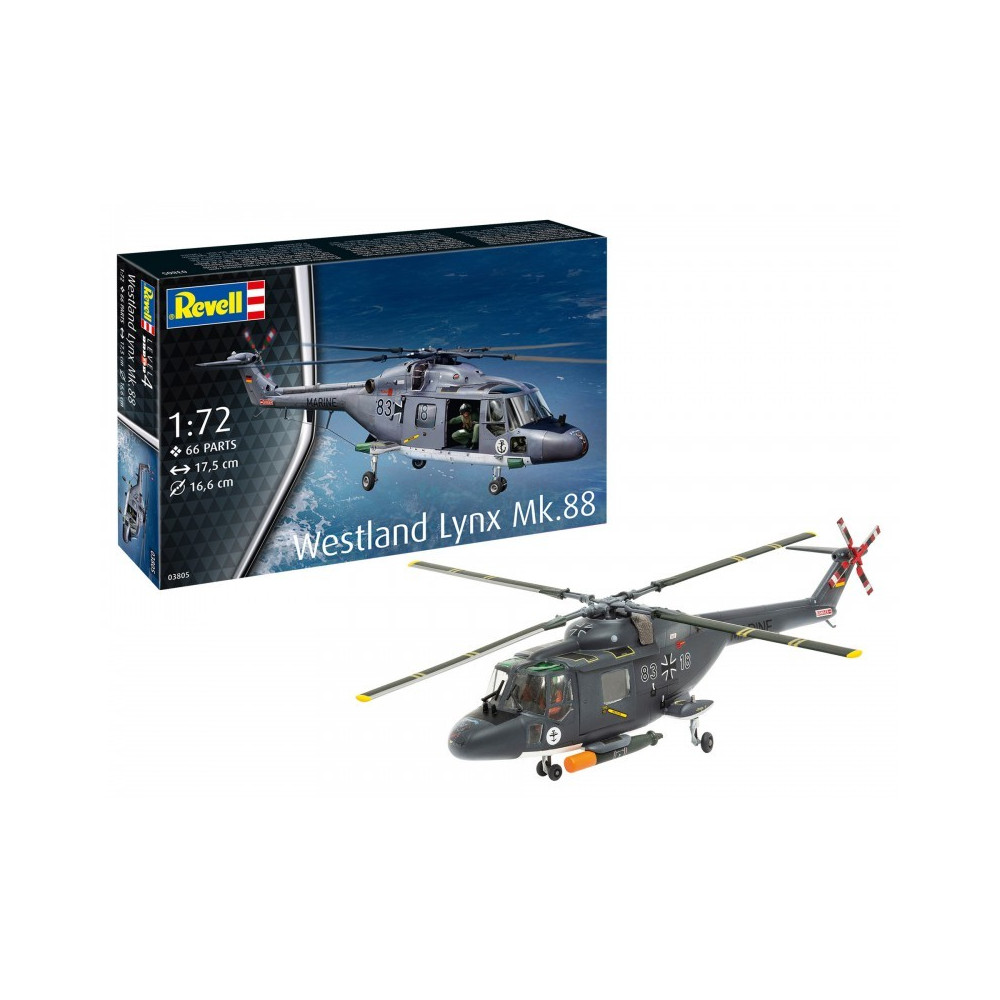 Modell av plasthelikopter Westland Lynx Mk.88A i skala 1:72