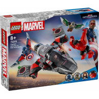 Klocki super heroes 76292 kapitan ameryka kontra czerwony hulk -  bitwa