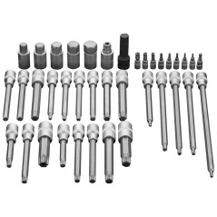 Torx-bitar 1/2', set med 38 delar.