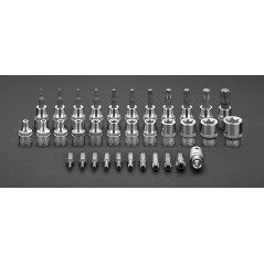 Torx-bitar 3/8 tum, set med 34 delar.