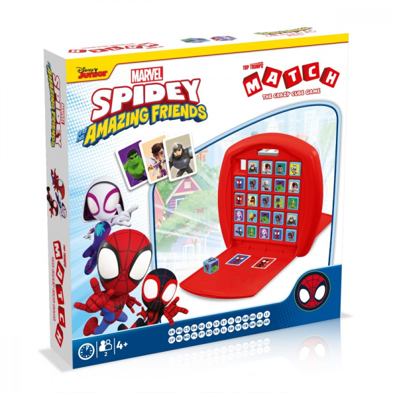 Spela ett matchande spel med Spidey och hans vänner (sv)