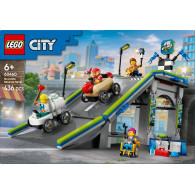 Klocki city 60460 bez granic tor z rampami dla wyścigówek