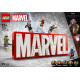 Klocki super heroes 76313 logo marvel z minifigurkami