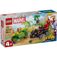 Klocki spidey 11198 pościg spina za electro w dinopojeździe