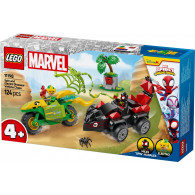 Klocki spidey 11198 pościg spina za electro w dinopojeździe