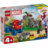 Klocki spidey 11199 misja ratunkowa zespołu spideyego w dinoterenówce