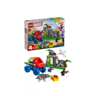 Klocki spidey 11199 misja ratunkowa zespołu spideyego w dinoterenówce