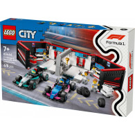 Klocki city 60444 f1 garaż i bolidy mercedes-amg i alpine