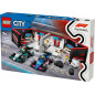 Klossar city 60444 F1 garage och Mercedes-AMG och Alpine bilar