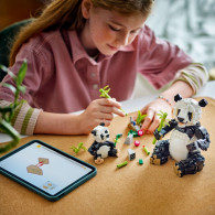 Klosskaper 31165 vilda djur pandafamilj