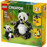 Klocki creator 31165 dzikie zwierzęta rodzina pand