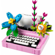 Byggklossskapare 31169 skrivmaskin med blommor