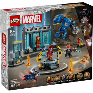 Klocki super heroes 76315 laboratorium iron mana zbrojownia