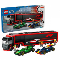 Klocki city 60445 f1 lastbil med rb20 och amr24 f1-bilar