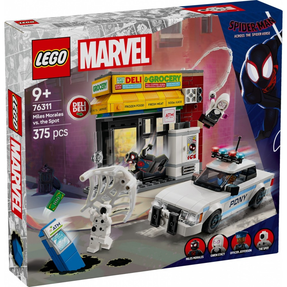 Klocki super heroes 76311 multiwersum miles morales kontra spot