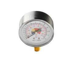 Manometer för komprimerad luft Ø 60 mm, 1/4'