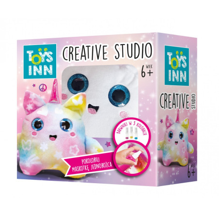 Maskot att färglägga spray day enhörning