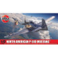 Modell av plast North American P-51D Mustang i skala 1:72.