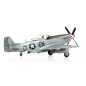 Modell av plast North American P-51D Mustang i skala 1:72.