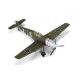 Modell av plast Messerschmitt Bf109E-4 i skala 1:72.