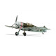 Modell av plast Messerschmitt Bf109E-4 i skala 1:72.