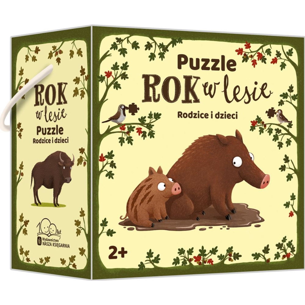 Puzzle rok w lesie. rodzice i dzieci Puzzle rok w lesie. rodzice i dzieci