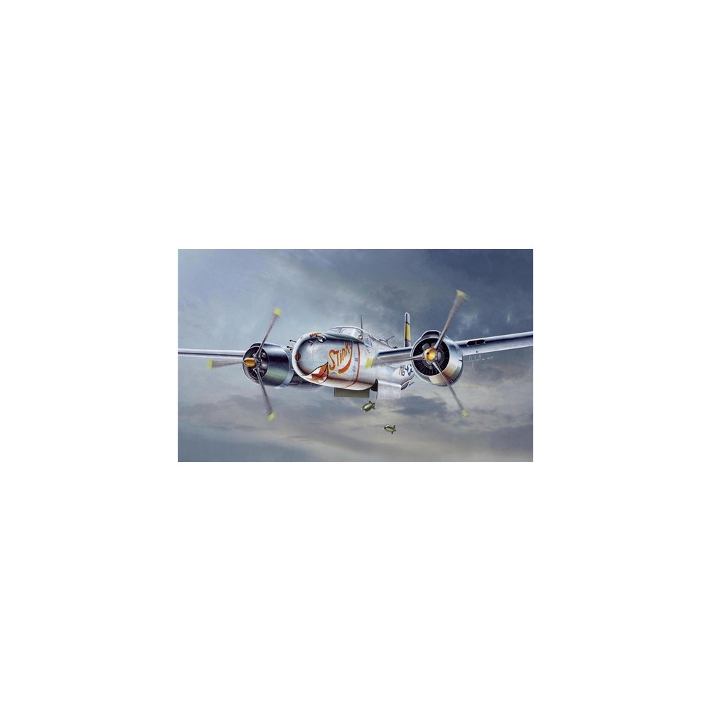 Modell av plast A-26B Invader i skala 1:72