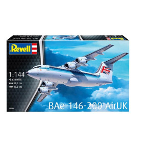 Modell i plast av bae 146 rj85 1:144