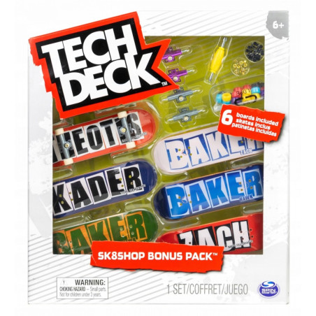 Set med 6 Tech Deck skateboarder från Baker. | HandlaSmidigt.se