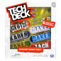 Set med 6 Tech Deck skateboarder från Baker.