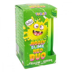 Slime jiggly neo duo gul-grön 430g