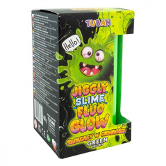 Slime jiggligt fluo glow grön 430g