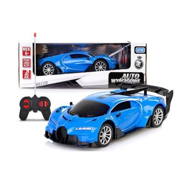 Racerbil rc tfb blå