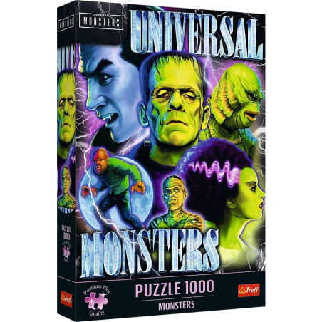 Pussel med 1000 element, klassiska monster skräckfilmer. | HandlaSmidigt.se