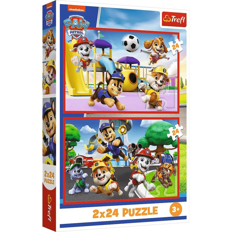 Pussel 2x24 elementer Paw Patrol Paw Day Play Paw Patrol