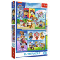 Pussel med 2x70 delar Paw Patrol regerar.