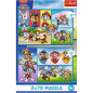 Pussel med 2x70 delar Paw Patrol regerar.
