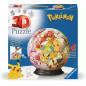Pussel 3D boll med Pokémon-figurer och Pokémon.