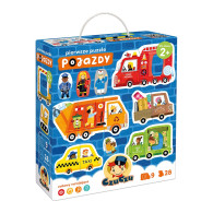Układanka pierwsze puzzle - pojazdy