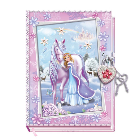 Dagbok med hänglås från Pecoware - häst